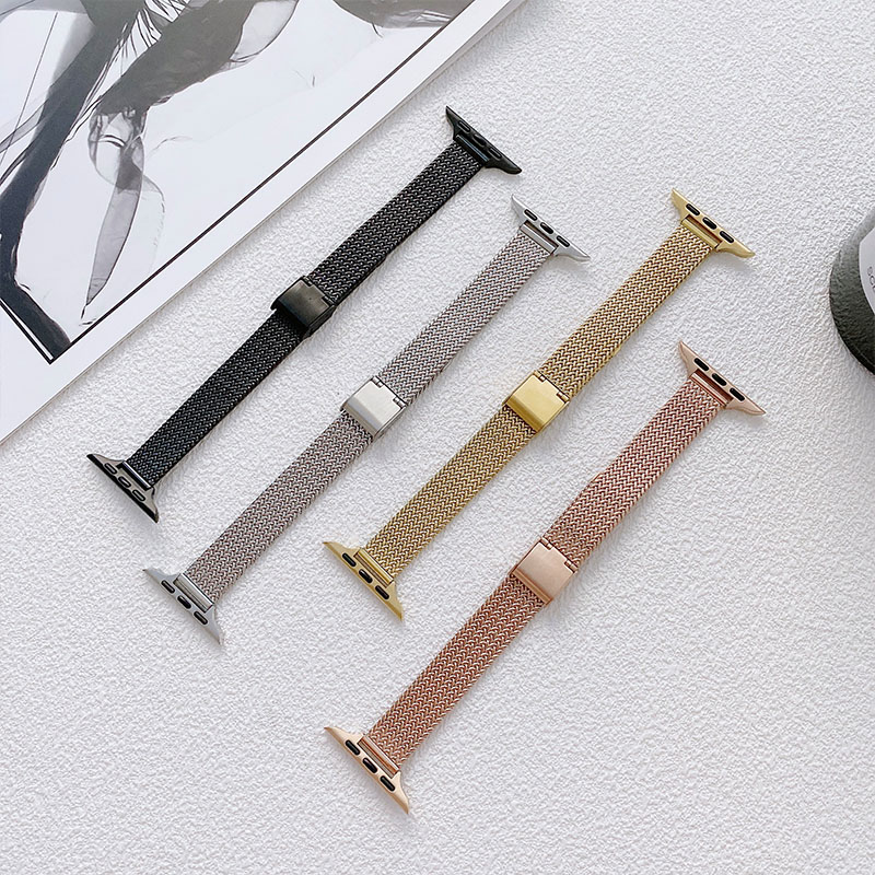 Mesh Coil Strip - Apple Watch 11/S10/9/SE için Premium İnce