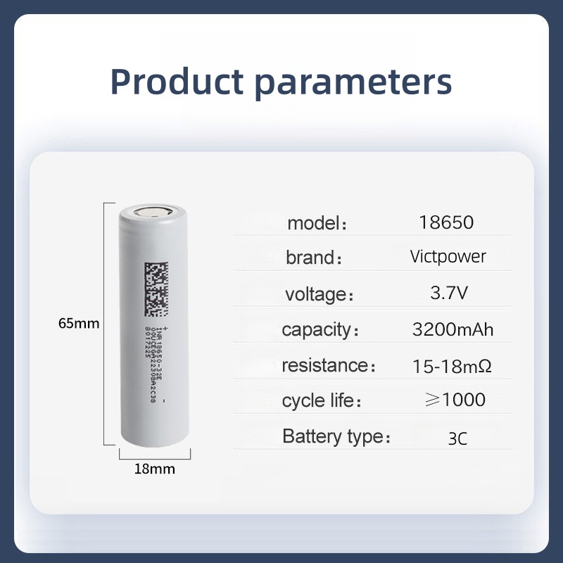 Vape Battery 18650 - Victpower 10'lu Paket 3500mAh 18650 Li-ion