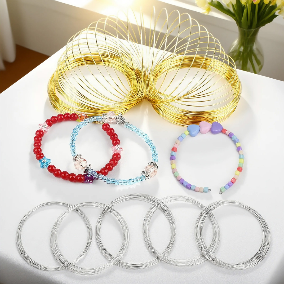 Coil Building Kit - 0.6mm Paslanmaz Çelik Memory Wire 100