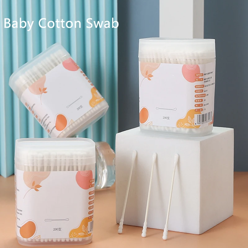 Cotton Wick Organic - Çubuklar Pamuk 400 ADET Organik Bebek