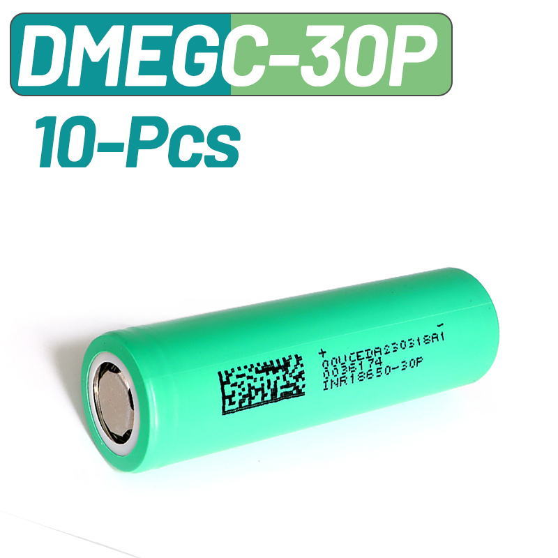 Vape Battery 18650 - 10 adet DMEGC 30P INR18650 3000mAh