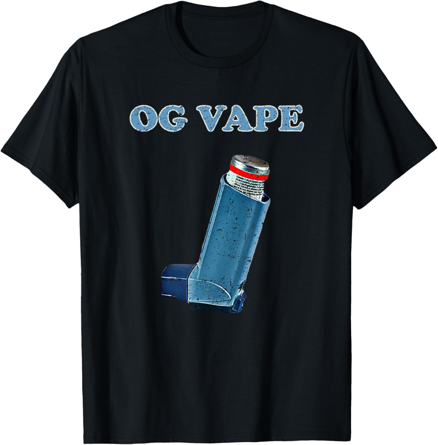 Vaping Shop - OG Vape Asthma Inhaler Grafikli Tişört