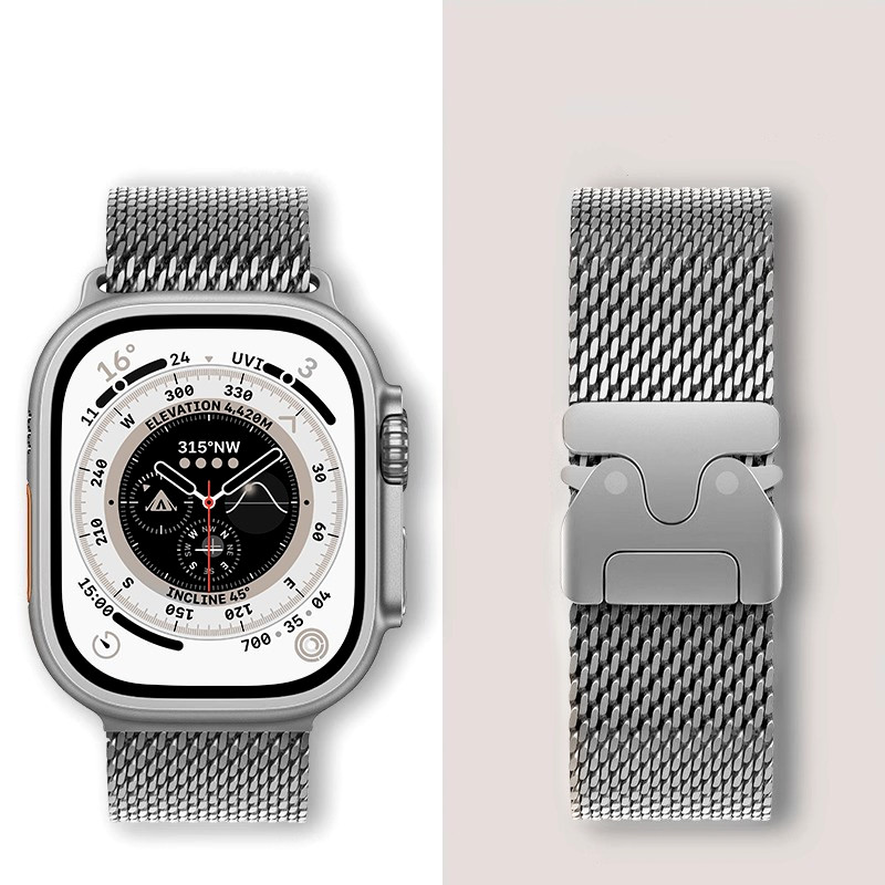 Mesh Coil Strip - Apple Watch Serisi için Milanese Döngü