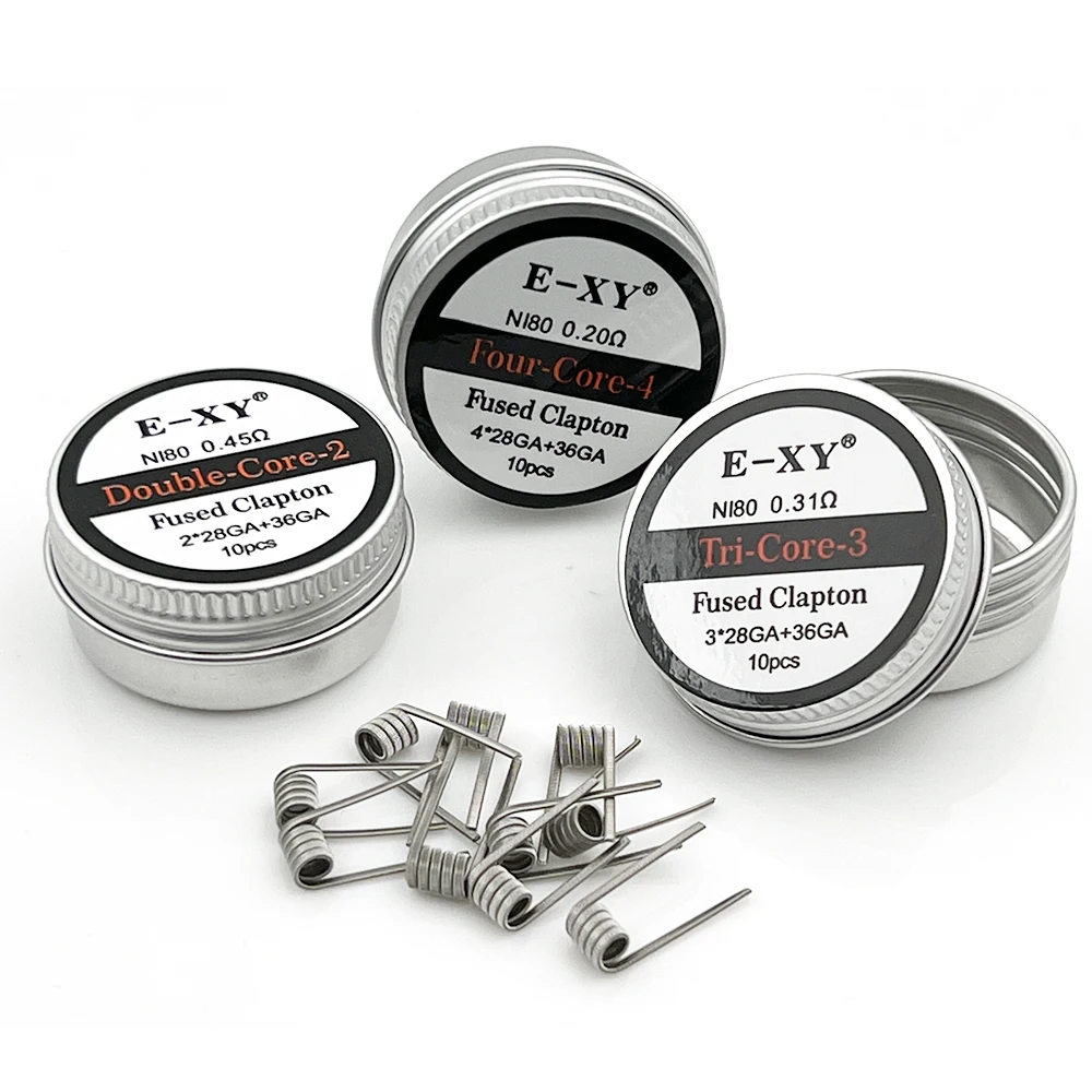 Coil Building Kit - 10 adet/kutu Ni80 Önceden Oluşturulmuş Bobin