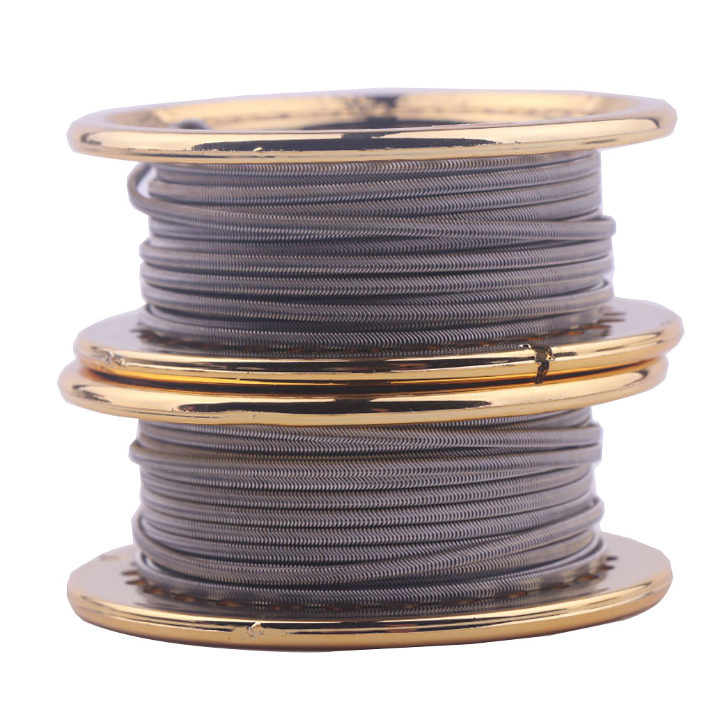 XFKM 5M/rulo NI80/A1/SS316L Al - Clapton Wire Pre Built incelemesi ve fiyatı