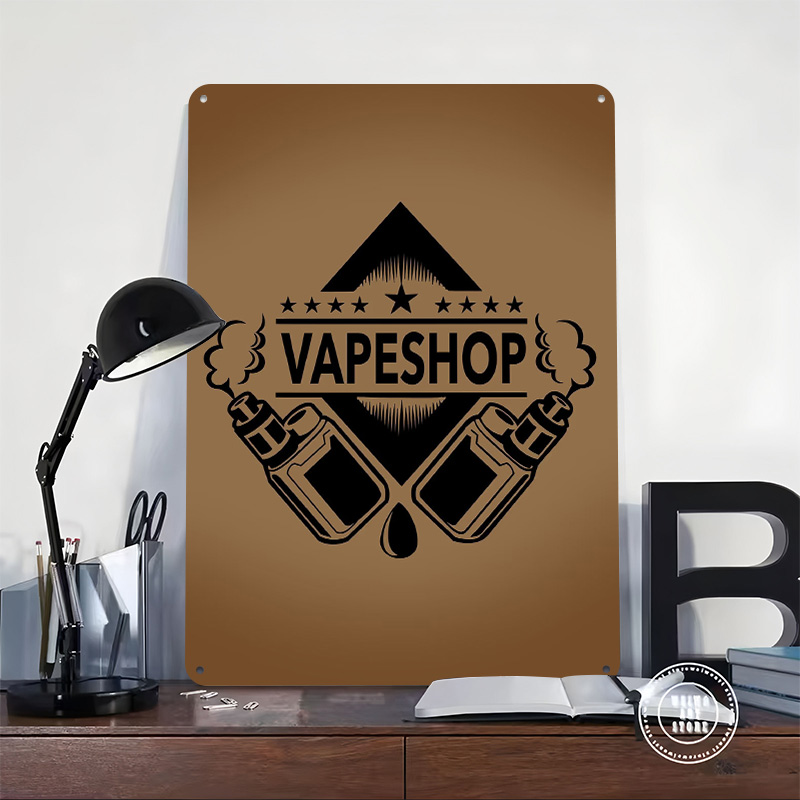 Vape Shop Logosu Teneke Poster - Vaping Shop incelemesi ve fiyatı