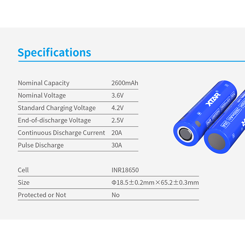 Orijinal XTAR 18650 2600mah Pi - Vape Battery 18650 incelemesi ve fiyatı