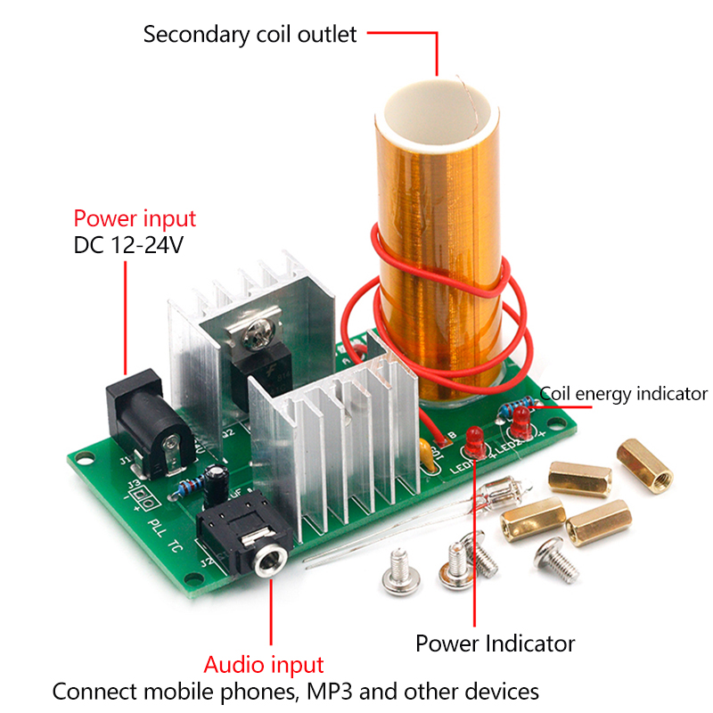 Mini Tesla Bobini DIY Elektron - Coil Building Kit incelemesi ve fiyatı