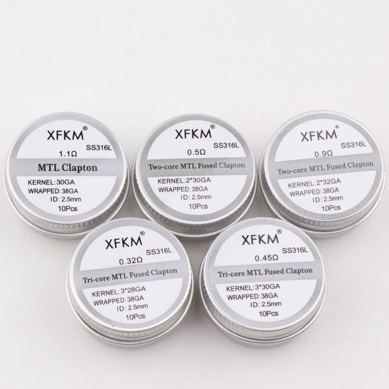 Yeni XFKM 10 adet/kutu NI80/A1 - Clapton Wire Pre Built incelemesi ve fiyatı